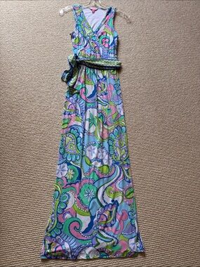 Lilly Pulitzer Sleeveless Wrap Maxi Dress xxs